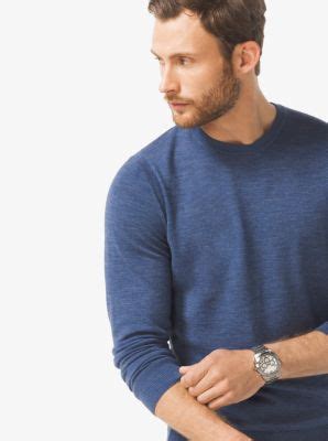 Michael Kors Men's Merino Wool Crewneck Sweater.